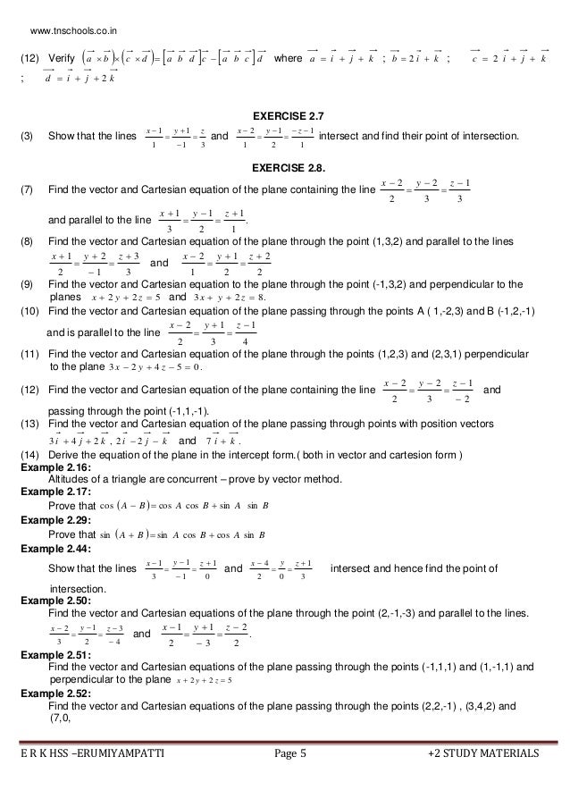12th Maths Come Book For English Medium